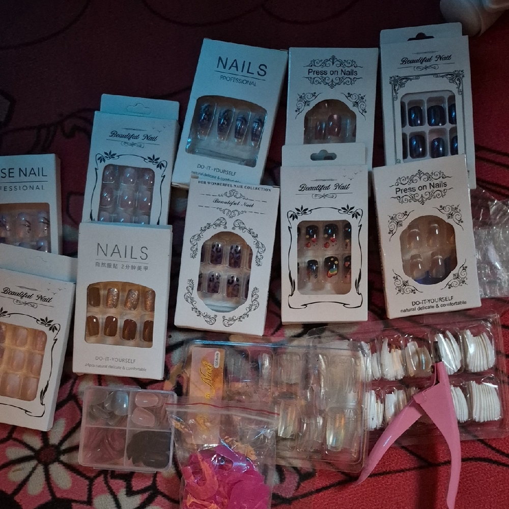 Press On Nails Set - Multicolor